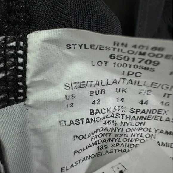 Miraclesuit‎ One Piece Swimsuit Womens 12 Black Sweetheart Neckline Shapewear - Picture 9 of 12